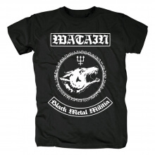 T-shirt da faixa do Watain Camisas pretas do metal