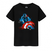 Camisa dos Vingadores Marvel Super-herói Capitão América Camisetas