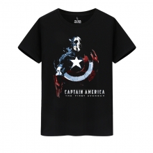 A Camisa dos Vingadores Marvel Super-Herói Capitão América Camisetas