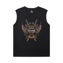 Harley Sleeveless T Shirt Mens Gym Personalised Shirt