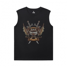 Harley Sleeveless T Shirt Mens Gym Chemise personnalisée