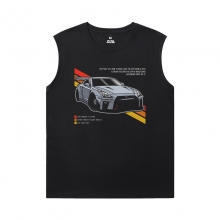 Camisetas de carro Personalizadas GTR Camisas sem Mangas Homens