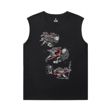 Undertale Sleeveless T Shirts Men'S For Gym Cool Annoying Dog Skull Tees