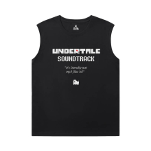 Cotton Annoying Dog Skull Tshirt Undertale Mens Graphic Sleeveless Shirts