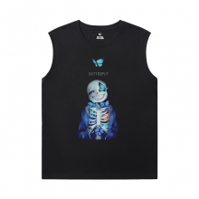 Undertale Xxl Sleeveless T Shirts Cotton Annoying Dog Skull Tees