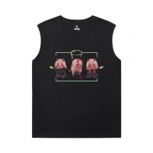 Darling In The Franxx Tee Vintage Anime Mens Camisas sem Mangas