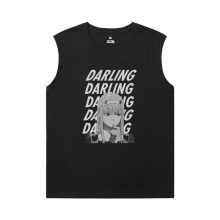 Darling Spor Salonu Anime Gömlek için Franxx Kolsuz T Shirt