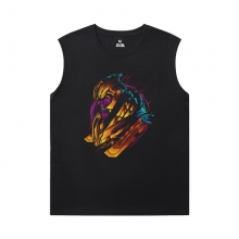 As camisas dos Vingadores maravilha Thanos camisas sem mangas personalizadas