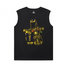 T-shirt Thanos Marvel The Avengers Tshirt senza maniche nere