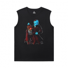 Groot Tshirt Marvel Guardians ของเสื้อยืดแขนกุดกาแล็กซี่บุรุษ