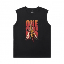 One Punch Man T-Shirt Vintage Anime Sleeveless Crew Neck T Shirt