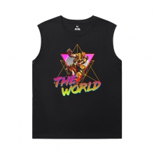 JoJo Mens Graphic Sleeveless Shirts Hot Topic Anime Kujo Jotaro Tees