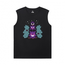 Pokemon Custom Sleeveless Shirts Cotton Gengar Tees