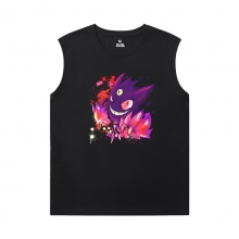 Chủ đề nóng Gengar Tshirt Pokemon Sleeveless Round Neck T Shirt