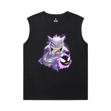 เสื้อโปเกมอนคุณภาพเสื้อยืด Gengar ไม่มีแขนเสื้อ