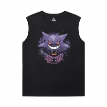 โปเกมอนทีส์เย็น Gengar แขนกุด Tshirt ผู้ชาย