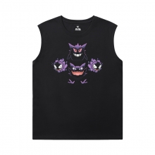 เสื้อยืดสําลี Gengar Tshirt โปเกมอนแขนกุด