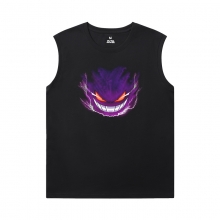 ประเด็นร้อน Gengar เสื้อโปเกมอน Sleevless Tshirt สําหรับผู้ชาย