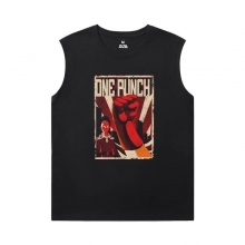 Một Punch Man Mens Đồ họa Sleeveless Shirts Nhật Bản Anime T-Shirts