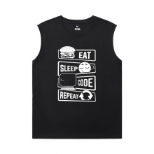 Cotton Tshirts Geek Programmer Mens Sleeveless Tshirt