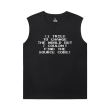 Geek Programmer Tee Cotton Mens Graphic Sleeveless Shirts