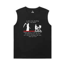 Programmer Shirt Geek Cotton Black Sleeveless T Shirt