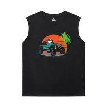 Araba Tees Kişiselleştirilmiş Jeep Xxl Kolsuz T Shirt