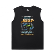 Car Vintage Sleeveless T Shirts Cool Jeep T-Shirt
