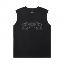 Đua xe Tee Cotton Jeep Mens Oversized Sleeveless T Shirt