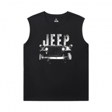 Car Black Sleeveless T Shirt Cool Jeep Tee Shirt