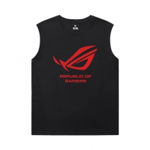 สาธารณรัฐนักเล่นเกมเสื้อยืดแขนกุดขนาดใหญ่ ROG คุณภาพเสื้อเชิ้ตโลโก้ Prodigal Eye