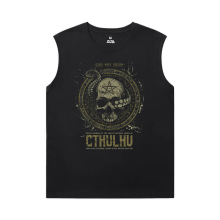 Cthulhu Mythos camisetas sem mangas masculinas para academia quente tópico necronomicon camisa necronomicon