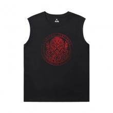 Cthulhu Mythos Cool Sleeveless Camisetas Personalizadas Necronomicon Tee Shirt