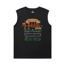 Lord of the Rings Tee Personalised Black Sleeveless T Shirt Mens