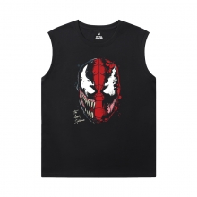 Venom Black Sleeveless Shirt Men Marvel Tees
