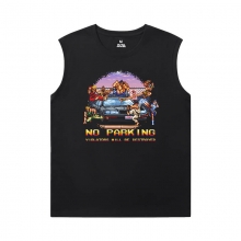 Street Fighter Tees Cotton Round Neck Sleeveless T Shirt