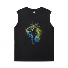 Street Fighter Black Sleeveless T Shirt Personalised Tee Shirt