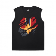 The Avengers Tshirt Marvel Captain Marvel Basketball Ærmeløs T-shirt