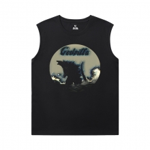 Godzilla Sleeveless Cotton T Shirts Personalised T-Shirt