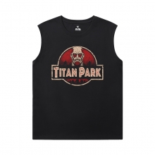 Atac pe Titan Men's Sleeveless Musculare T Shirts Vintage Anime T-Shirt