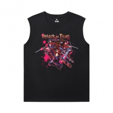 Attack on Titan Cool Sleeveless T Shirts Vintage Anime Tee Shirt