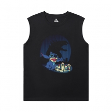 Lilo Stitch Tee Shirt XXL T Shirt Senza Maniche Mens Gym