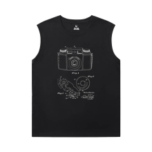 Fotografo Tee Cotone Senza Maniche T Shirt Uomo Palestra