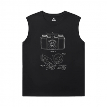Photographer Tee Cotton Sleeveless T Shirt Mens Gym