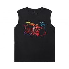 Nhạc cụ Tee Shirt Chất lượng Rock Sleeveless Chạy T Shirt