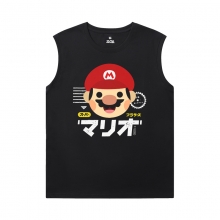 Mario Vintage ärmellose T Shirts personalisierte T-Shirts