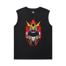 Gundam Tee Shirt Japonesa Anime Camiseta sem Mangas para Homens