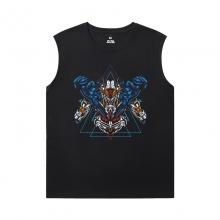 Gundam Cool Camisetas sem Mangas Quente Tópico Anime T-Shirt