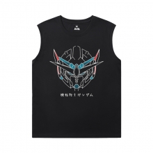 Gundam T-Shirt Japanese Anime Sleeveless T Shirt Mens Gym