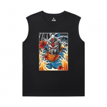 Gundam Mens Sleeveless Sports T Shirts Vintage Anime Tees